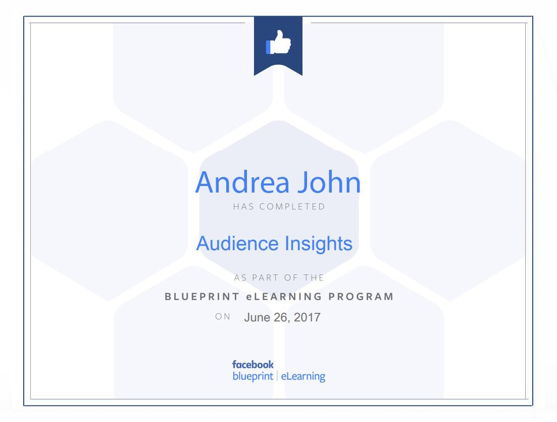 Facebokk certificate
