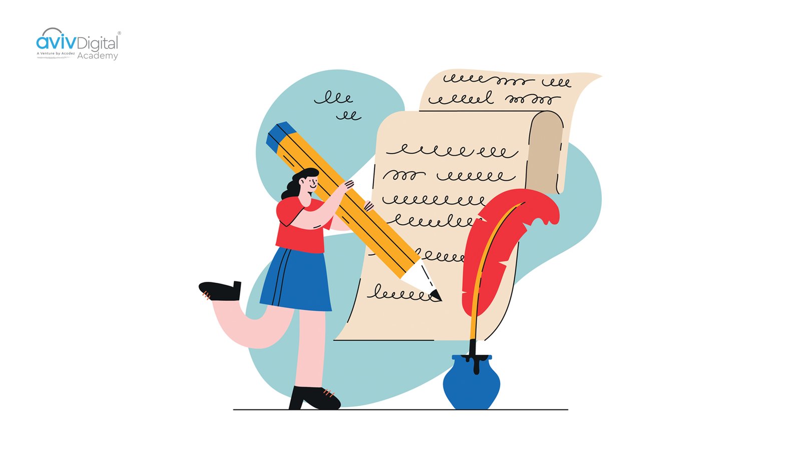 article writing cartoon